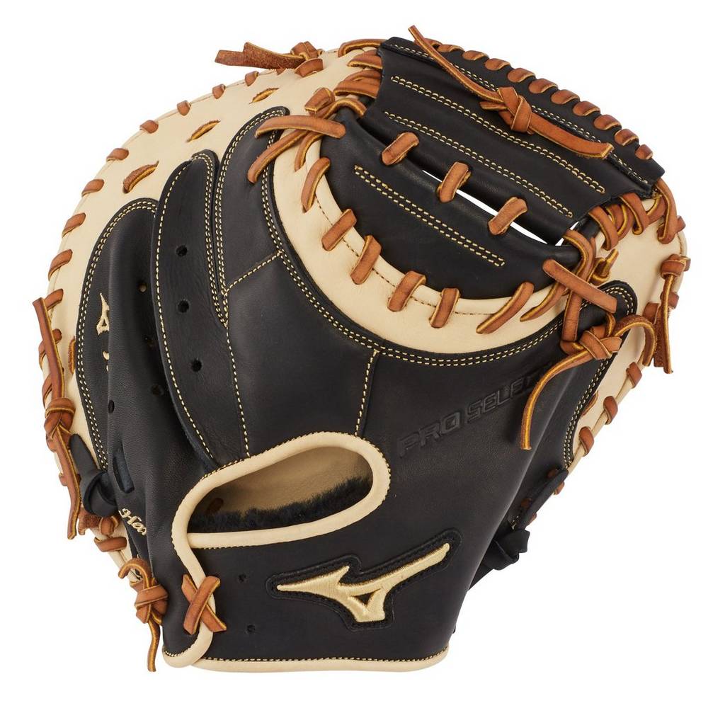 Catchers Mitt Mizuno Baseball Pro Select 33.5" - Homem - Pretas - QDVLP8023